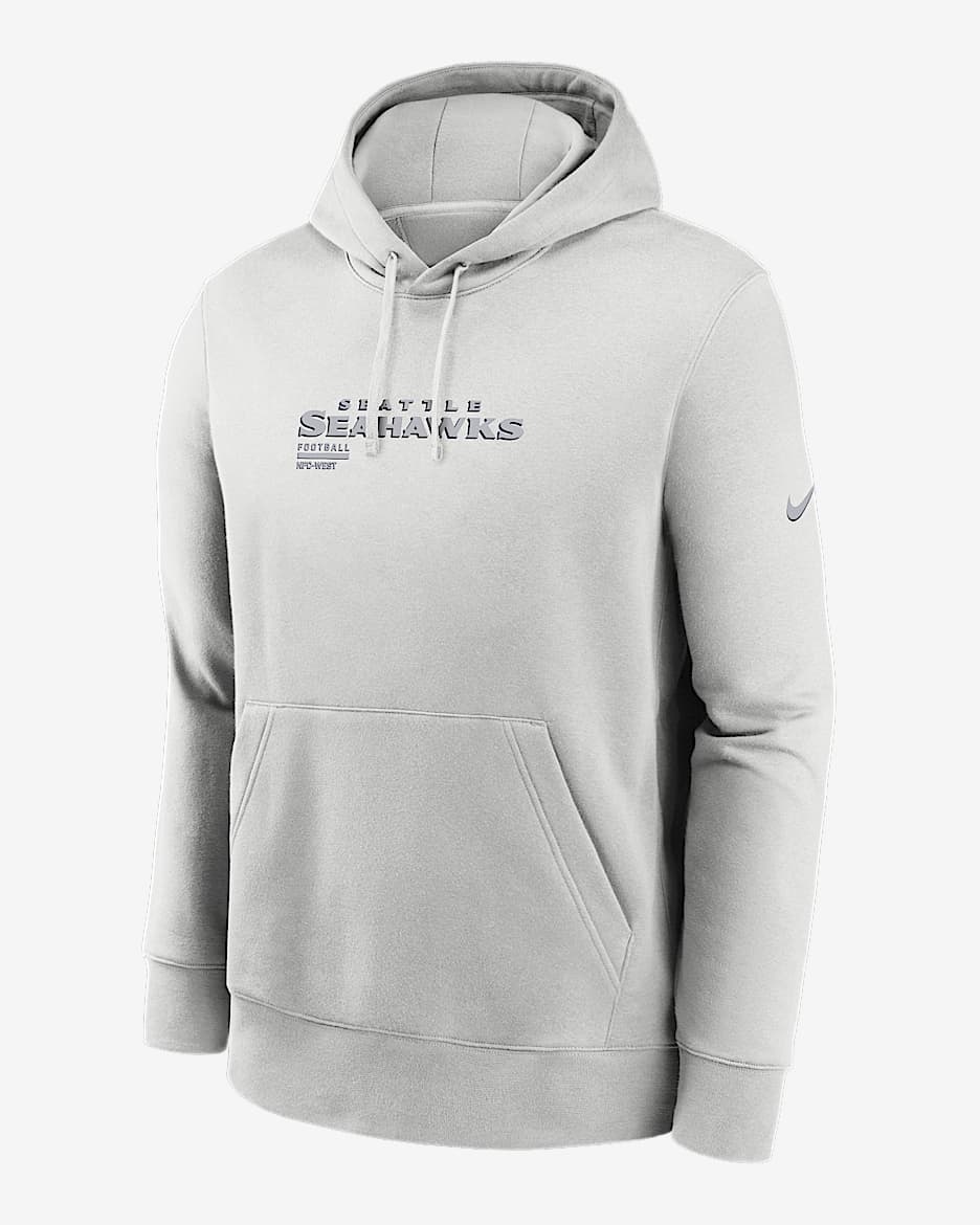 【NIKE】Seattle Seahawks Rewind Club Logo Seattle Seahawks Nike Rewind Club Logo Pullover Hoodie - Royal